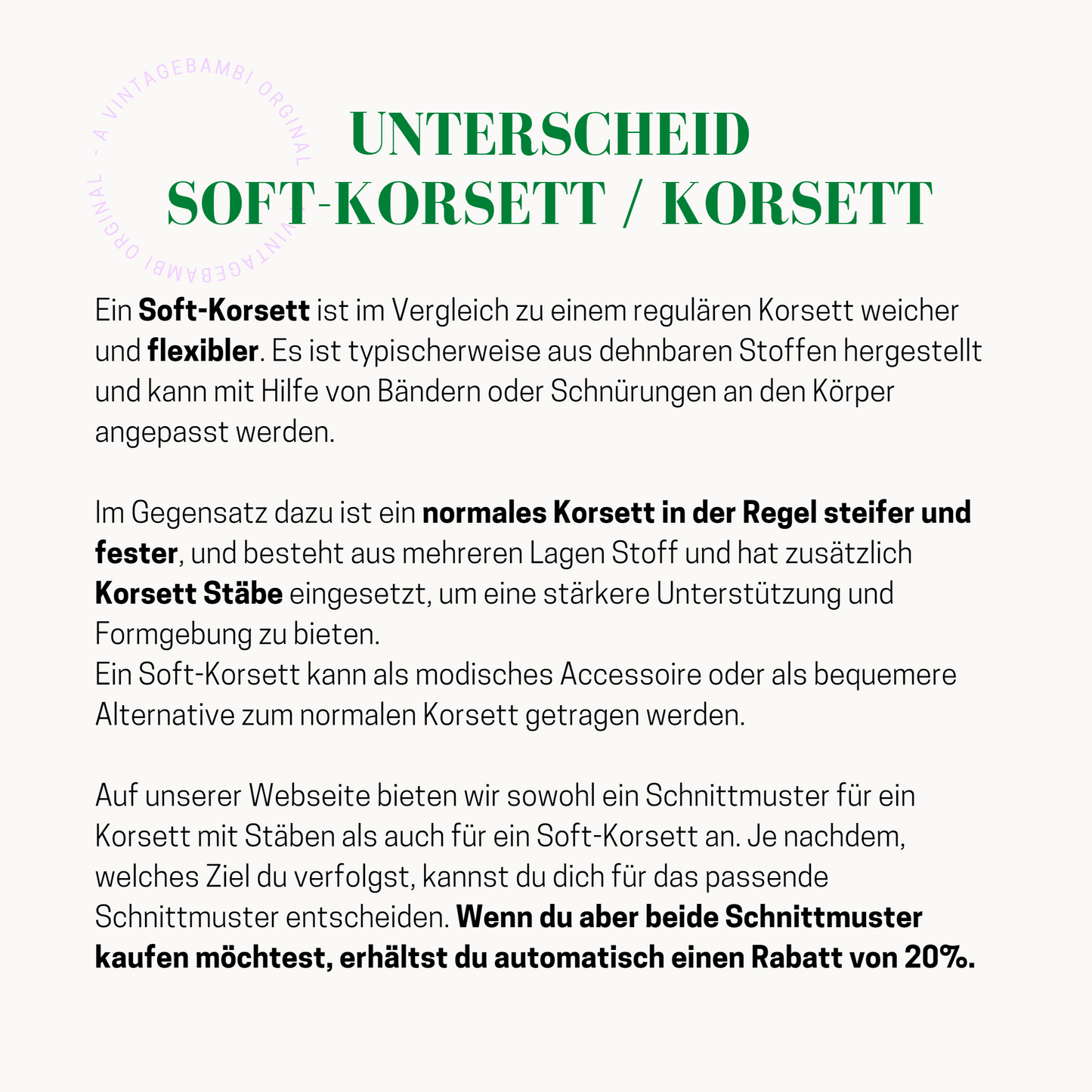 VintageBambi Schnittmuster-Bündel DEUTSCH