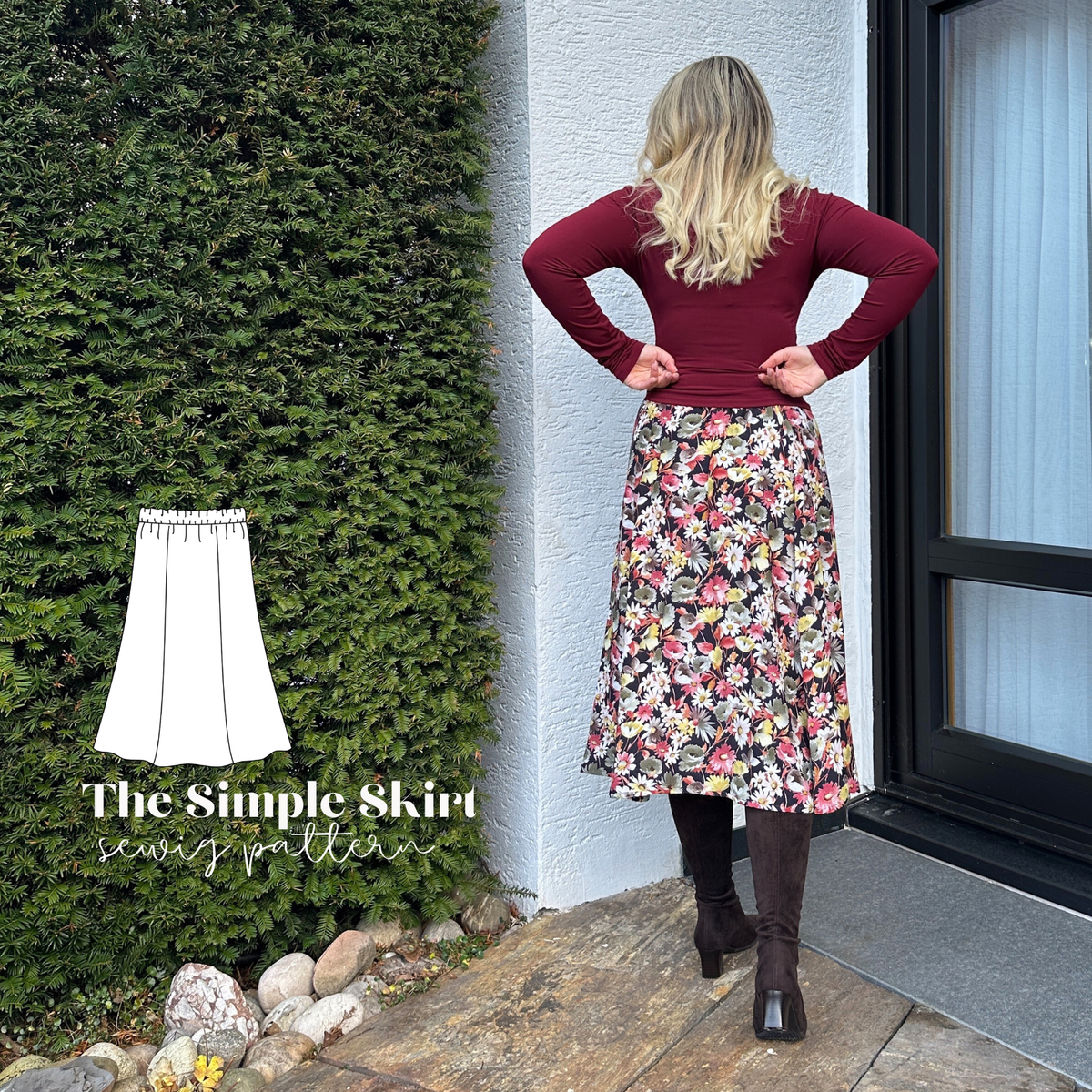 "The simple skirt" sewingpattern ENGLISH