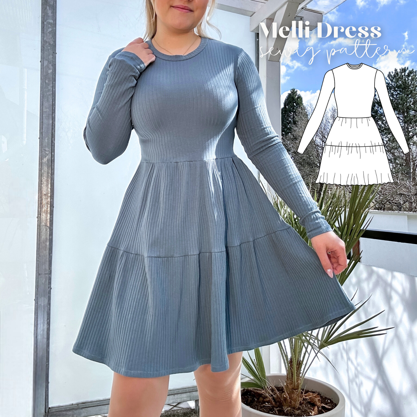 Melli Kleid Schnittmuster DEUTSCH