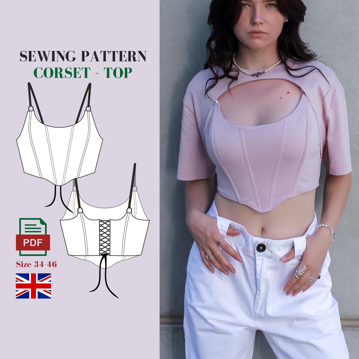 VintageBambi corset pattern ENGLISH