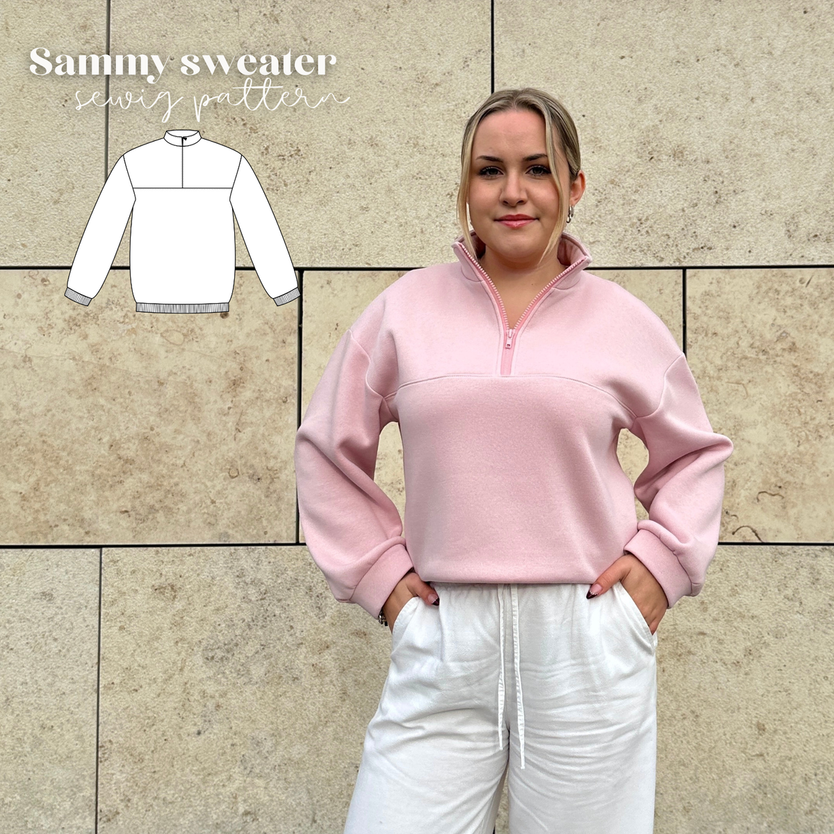 Sammy Sweatshirt Schnittmuster DEUTSCH