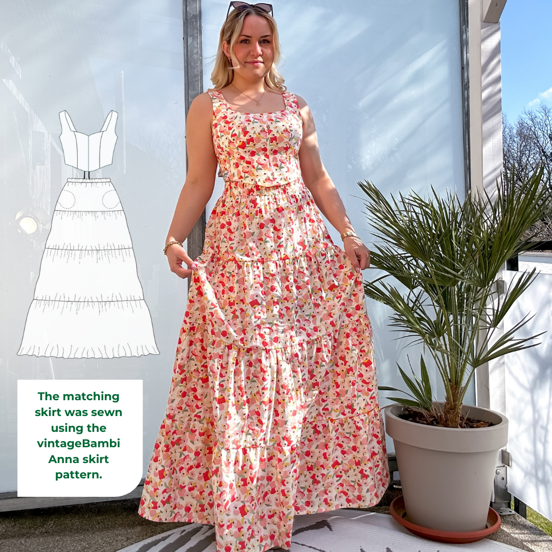 Soft-corset/corsage sewingpattern ENGLISH