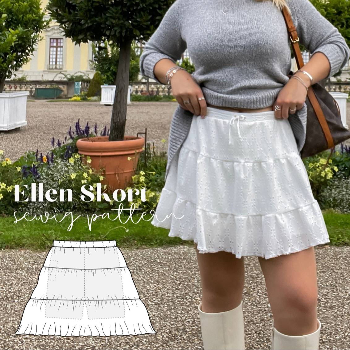 2 in 1 - Ellen Skort Schnittmuster DEUTSCH