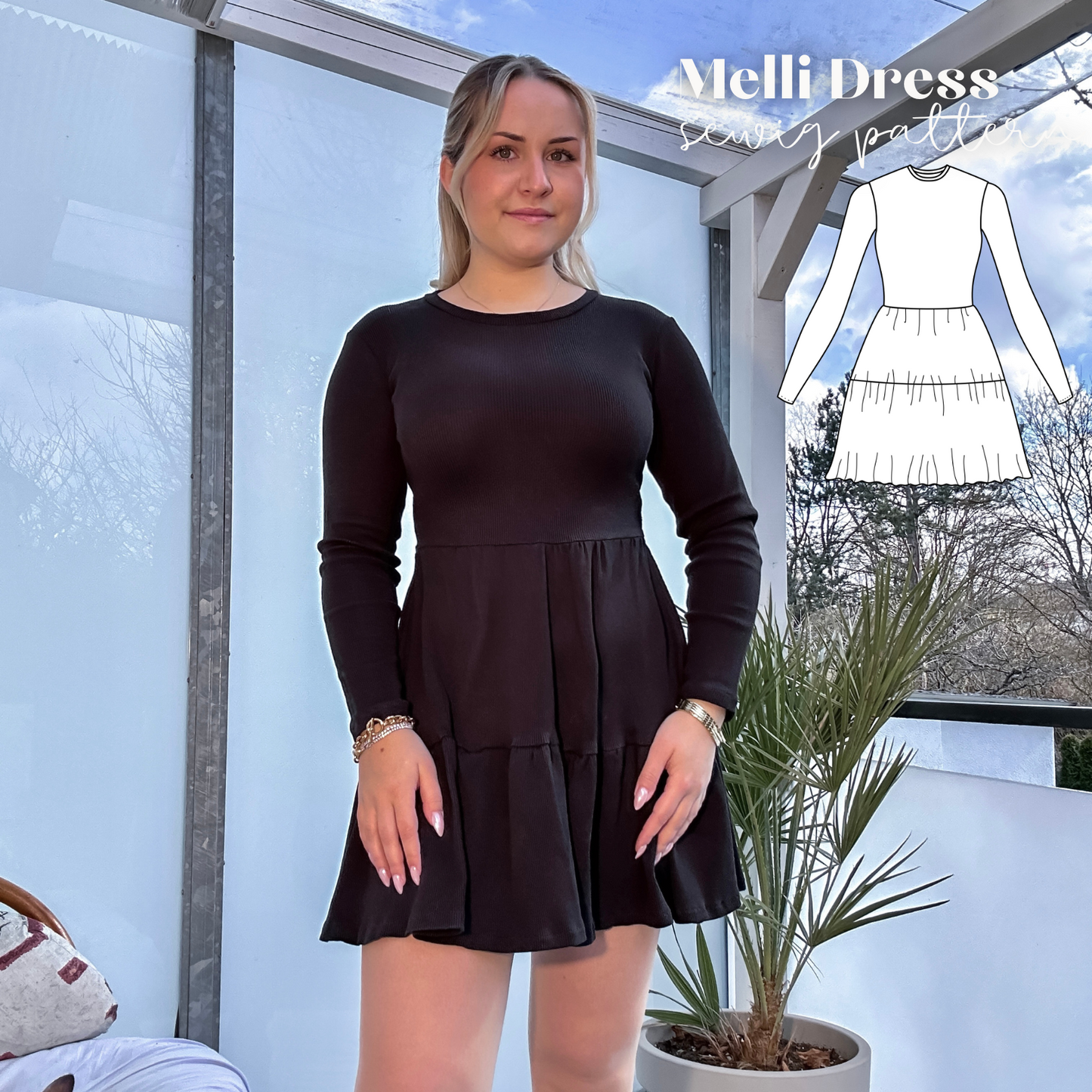 Melli Kleid Schnittmuster DEUTSCH