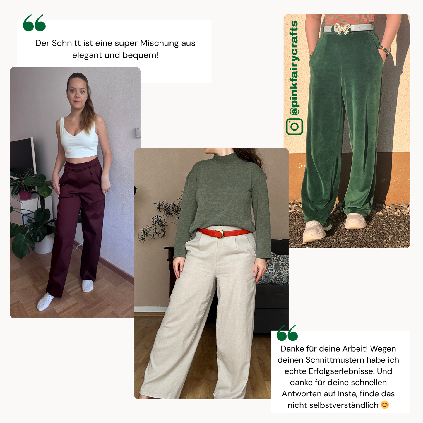 Vivian Anzugshose Schnittmuster DEUTSCH