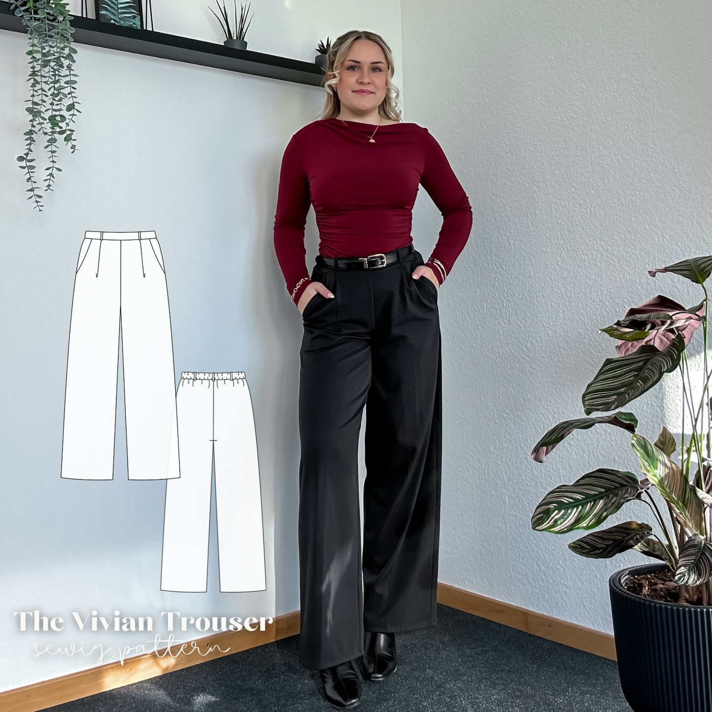 Vivian Anzugshose Schnittmuster DEUTSCH