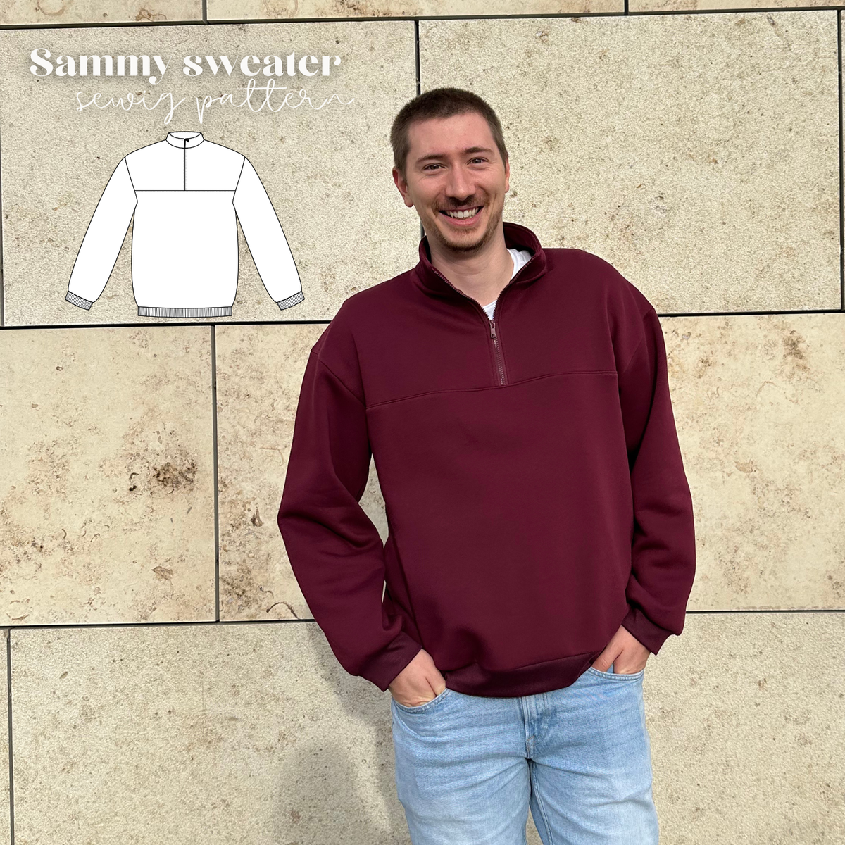 Sammy sweatshirt pattern ENGLISH