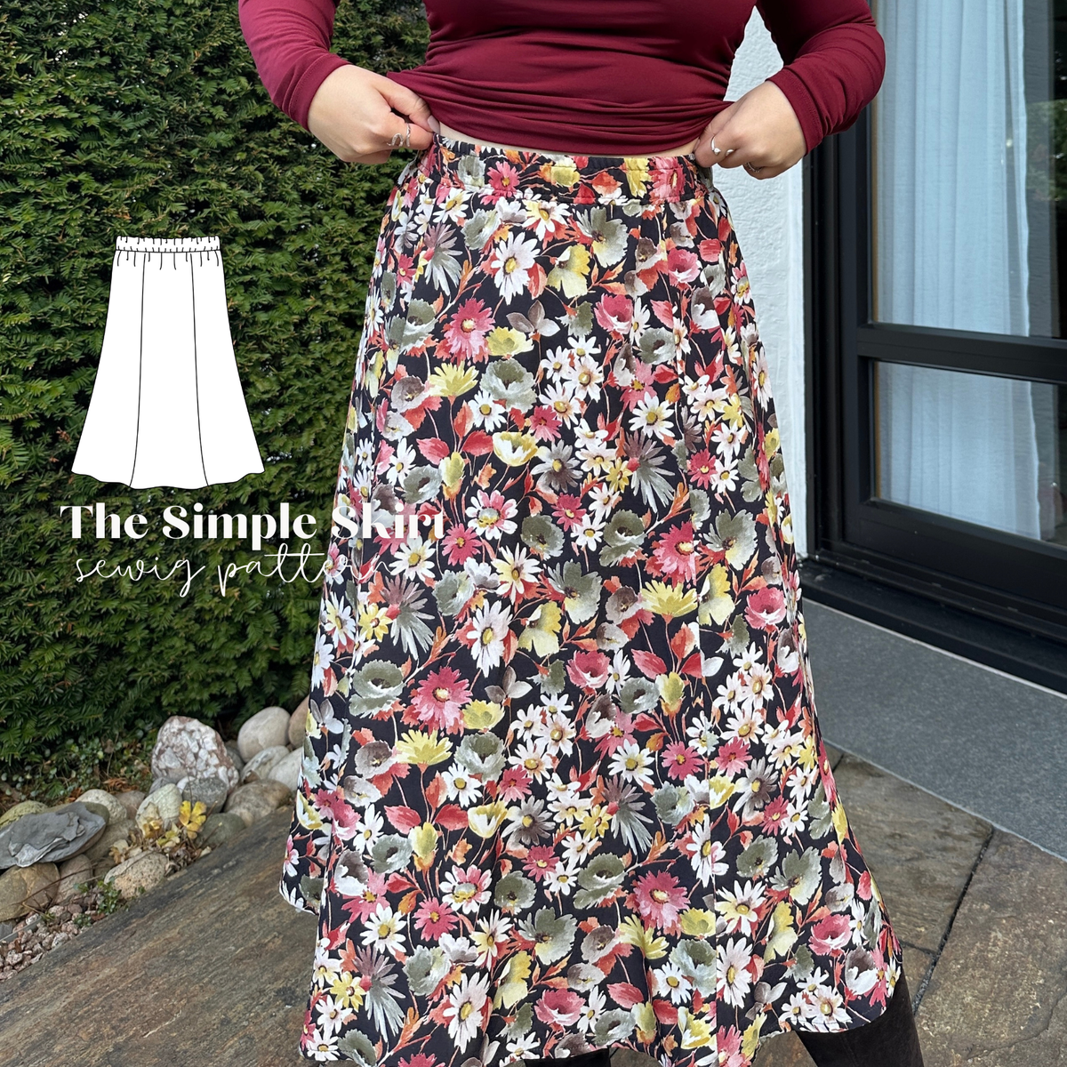 "The simple skirt" sewingpattern ENGLISH