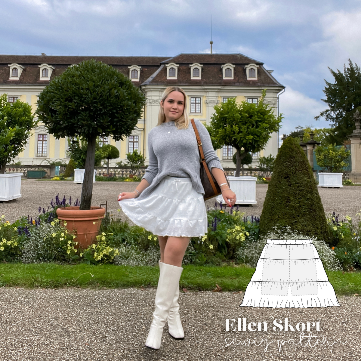 2 in 1 - Ellen Skort Schnittmuster DEUTSCH