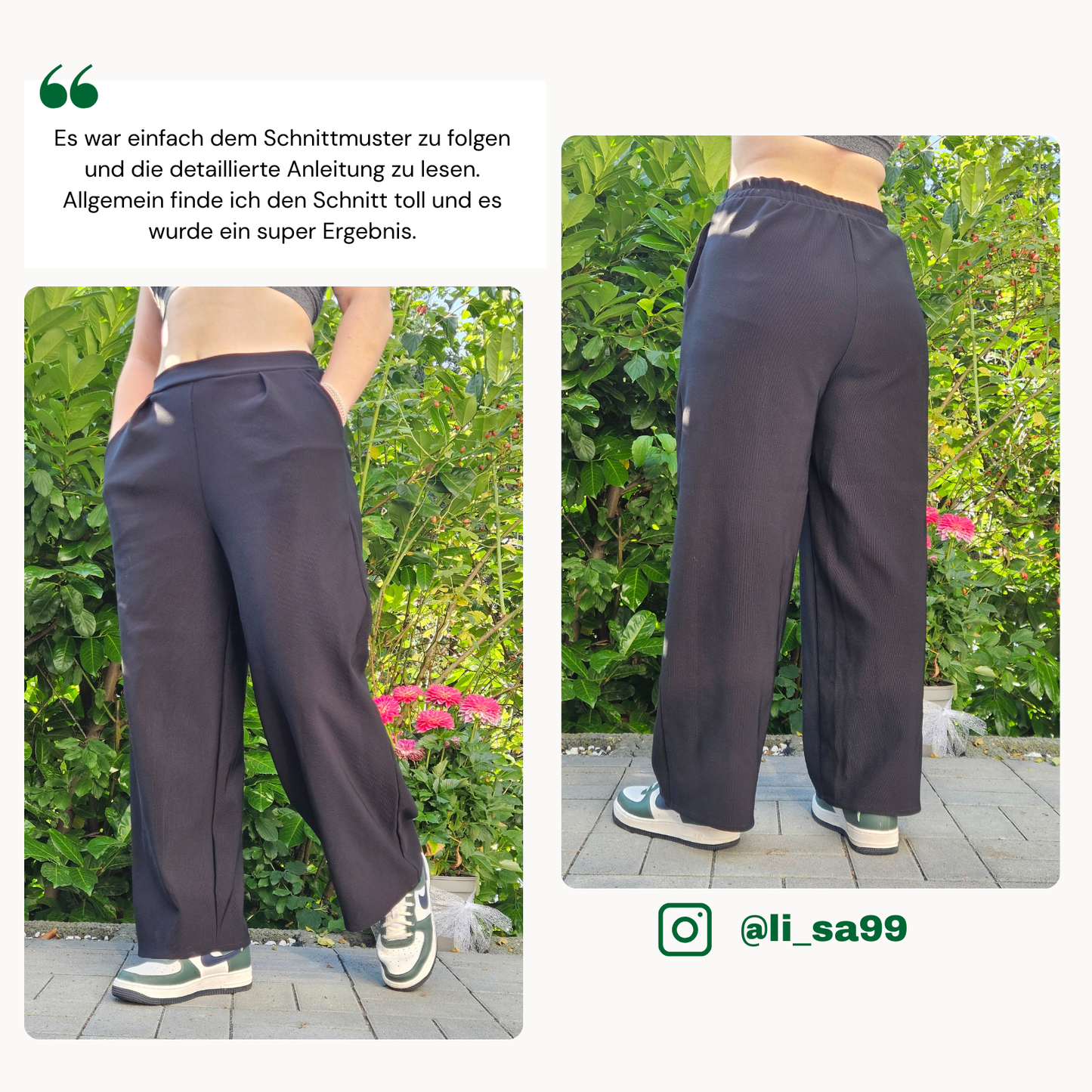 Vivian Anzugshose Schnittmuster DEUTSCH