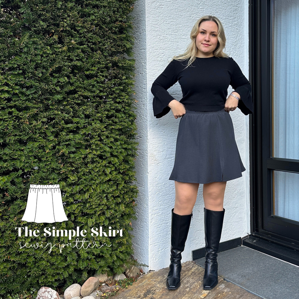 "The simple skirt" sewingpattern ENGLISH