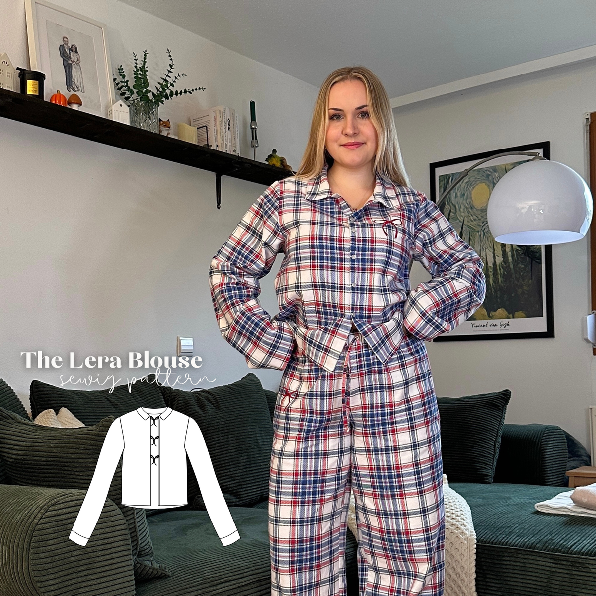 Bluse Lera Schnittmuster DEUTSCH