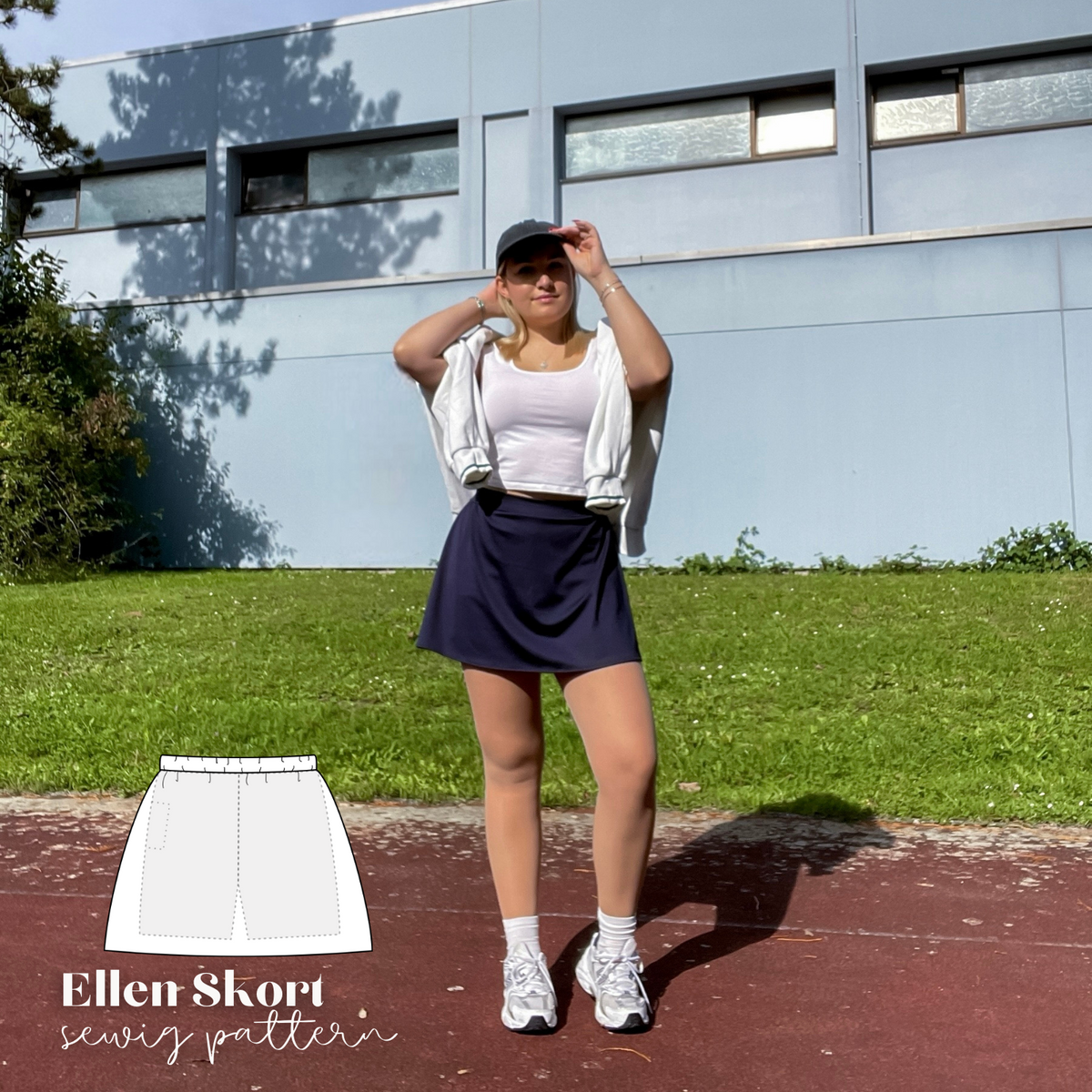 2 in 1 - Ellen Skort Schnittmuster DEUTSCH