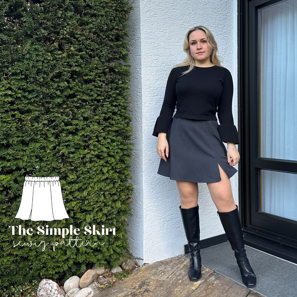 "The simple skirt" sewingpattern ENGLISH