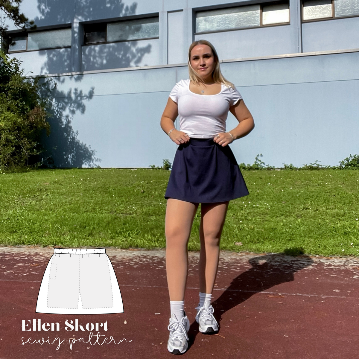 2 in 1 - Ellen Skort Schnittmuster DEUTSCH