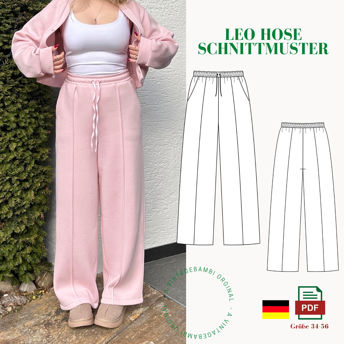 Leo Hose Schnittmuster Deutsch