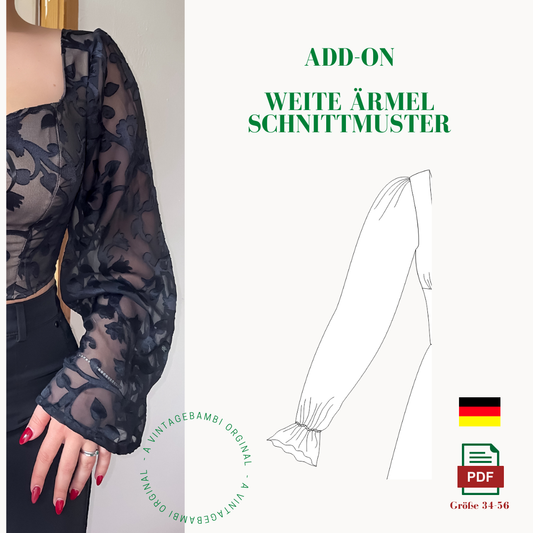 ADD-ON Ärmel Schnittmuster