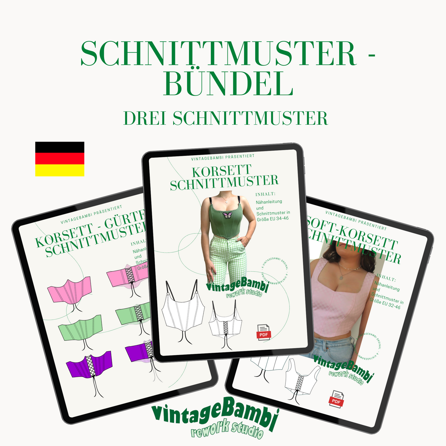 VintageBambi Schnittmuster-Bündel DEUTSCH
