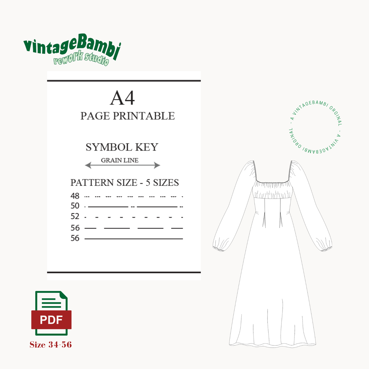 Mira dress sewingpattern ENGLISH