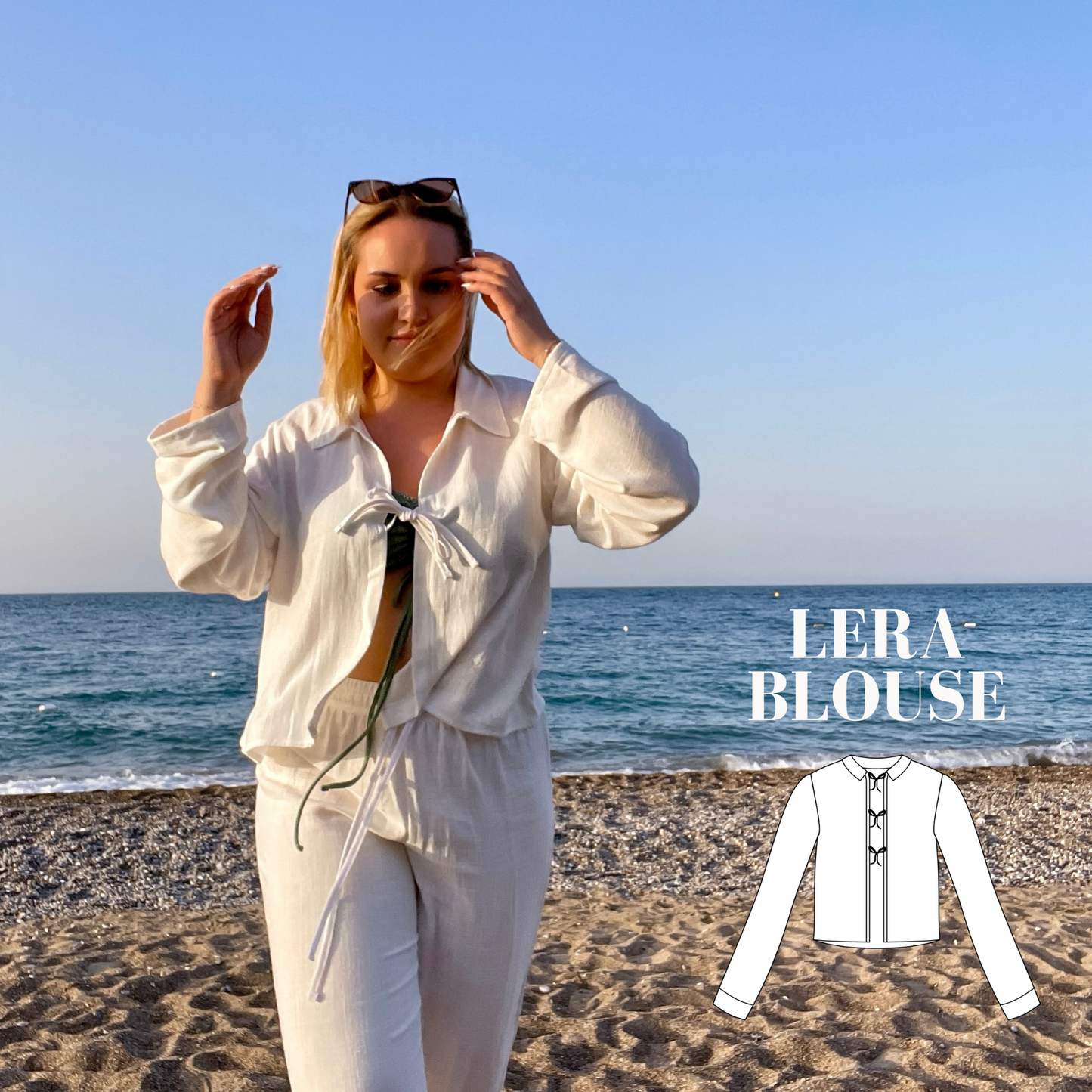Bluse Lera Schnittmuster DEUTSCH