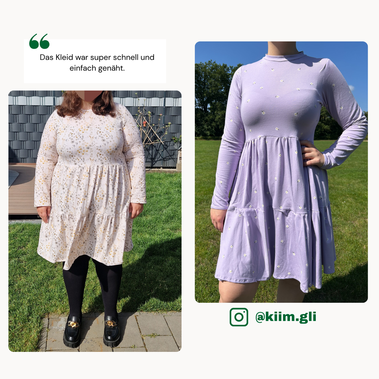 Melli Kleid Schnittmuster DEUTSCH