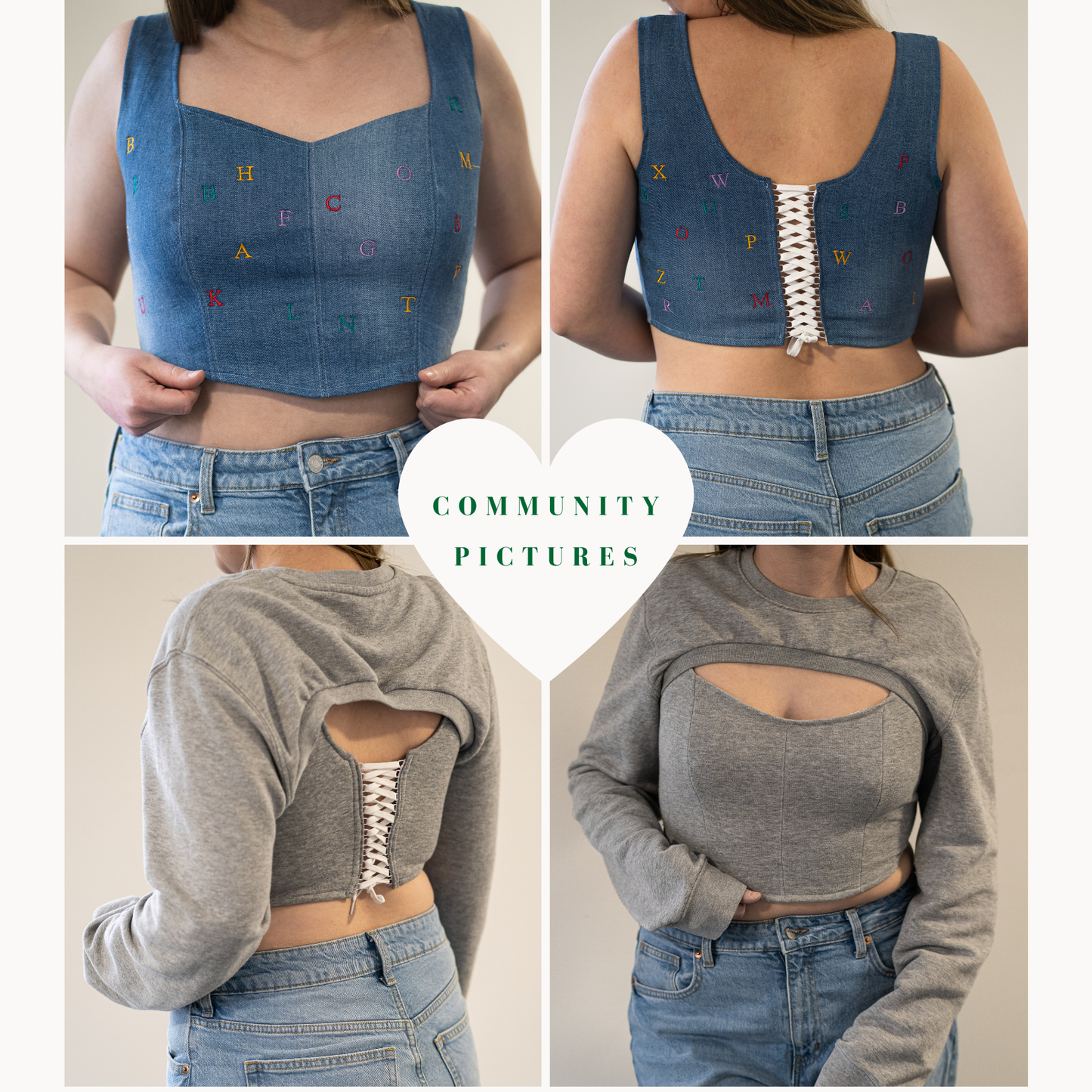 Soft-Korsett / Corsage Schnittmuster DEUTSCH