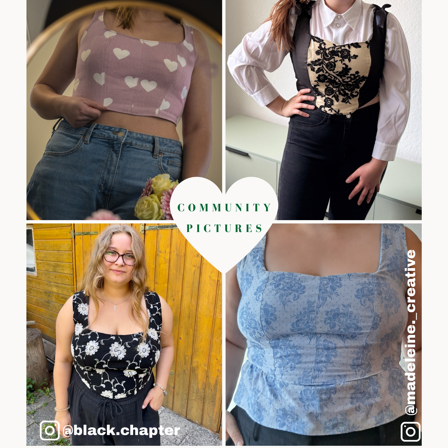Soft-Korsett / Corsage Schnittmuster DEUTSCH