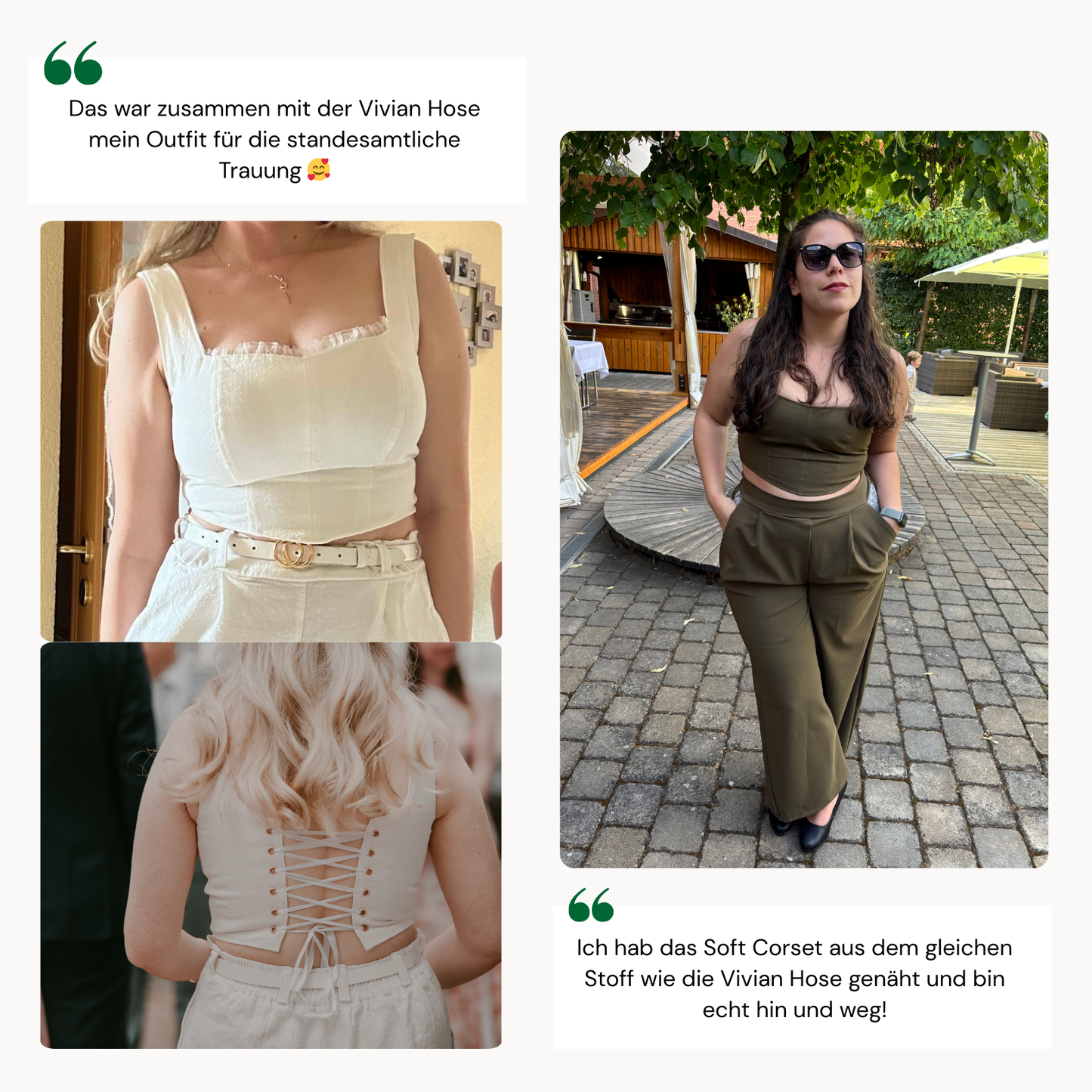 Soft-Korsett / Corsage Schnittmuster DEUTSCH