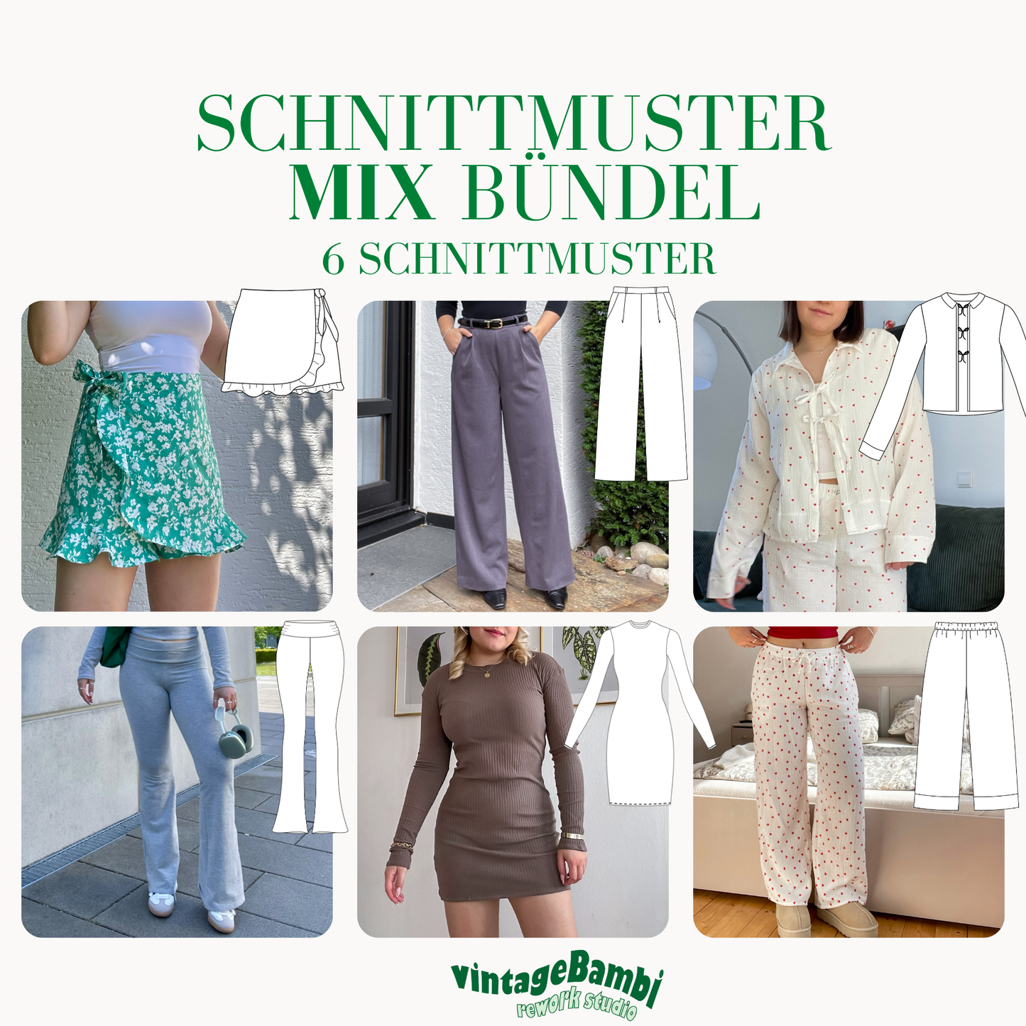 MIX Schnittmuster Bündel DEUTSCH