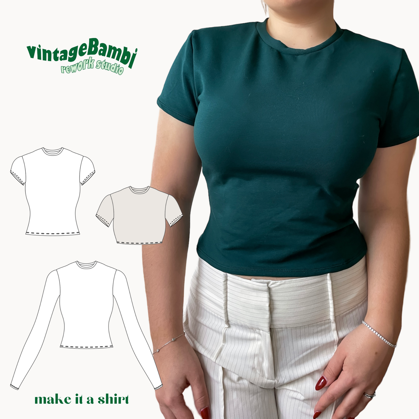 VintageBambi Shirt / Dress pattern ENGLISH