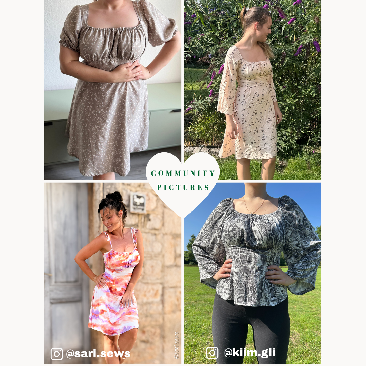 Mira Kleid Schnittmuster DEUTSCH