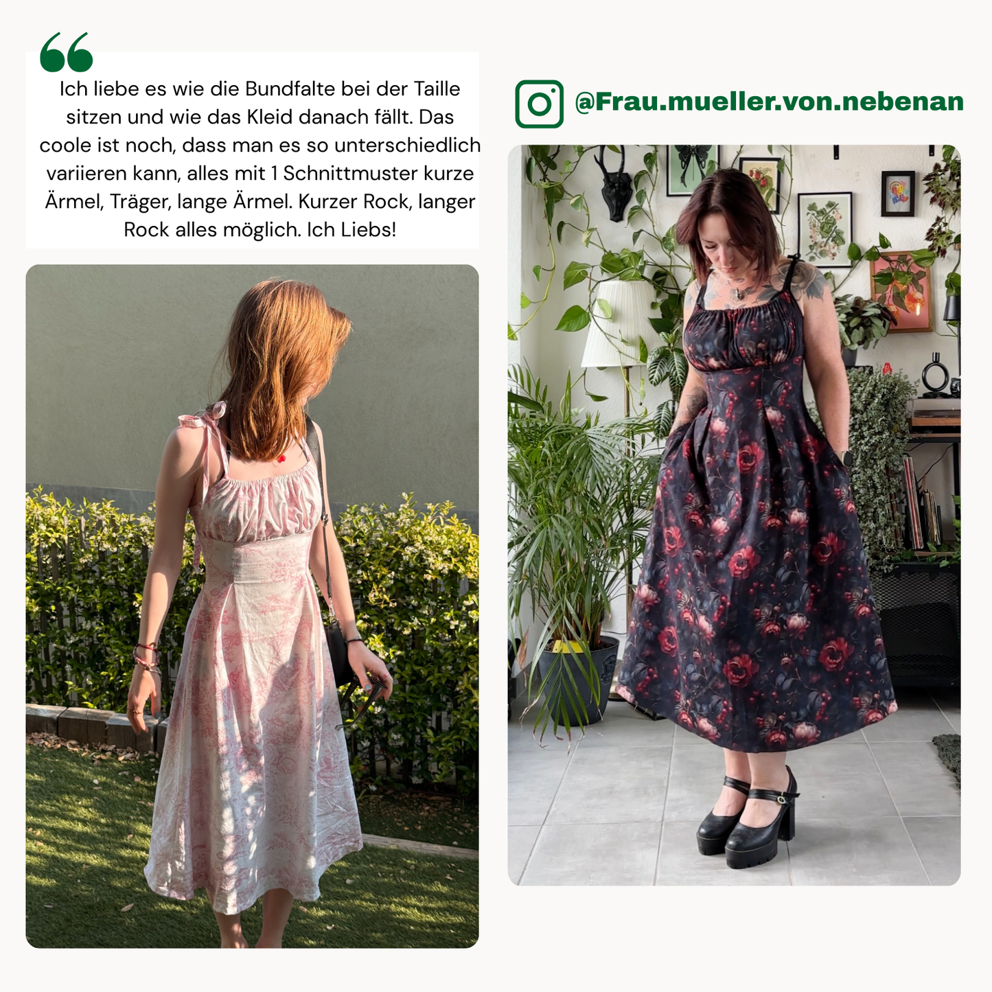 Mira Kleid Schnittmuster DEUTSCH