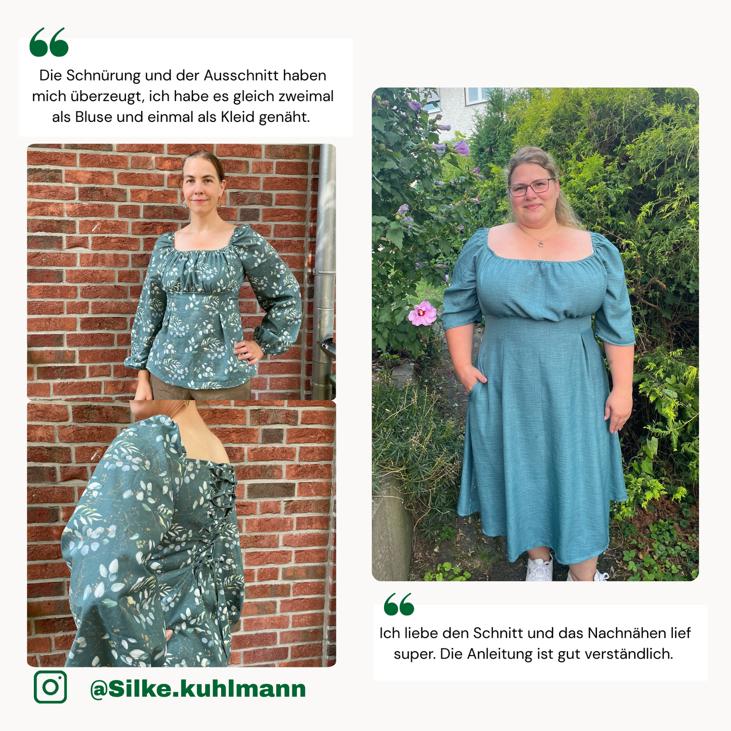 Mira Kleid Schnittmuster DEUTSCH