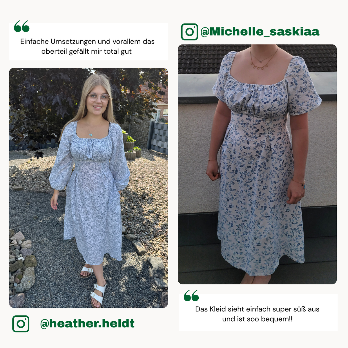 Mira Kleid Schnittmuster DEUTSCH