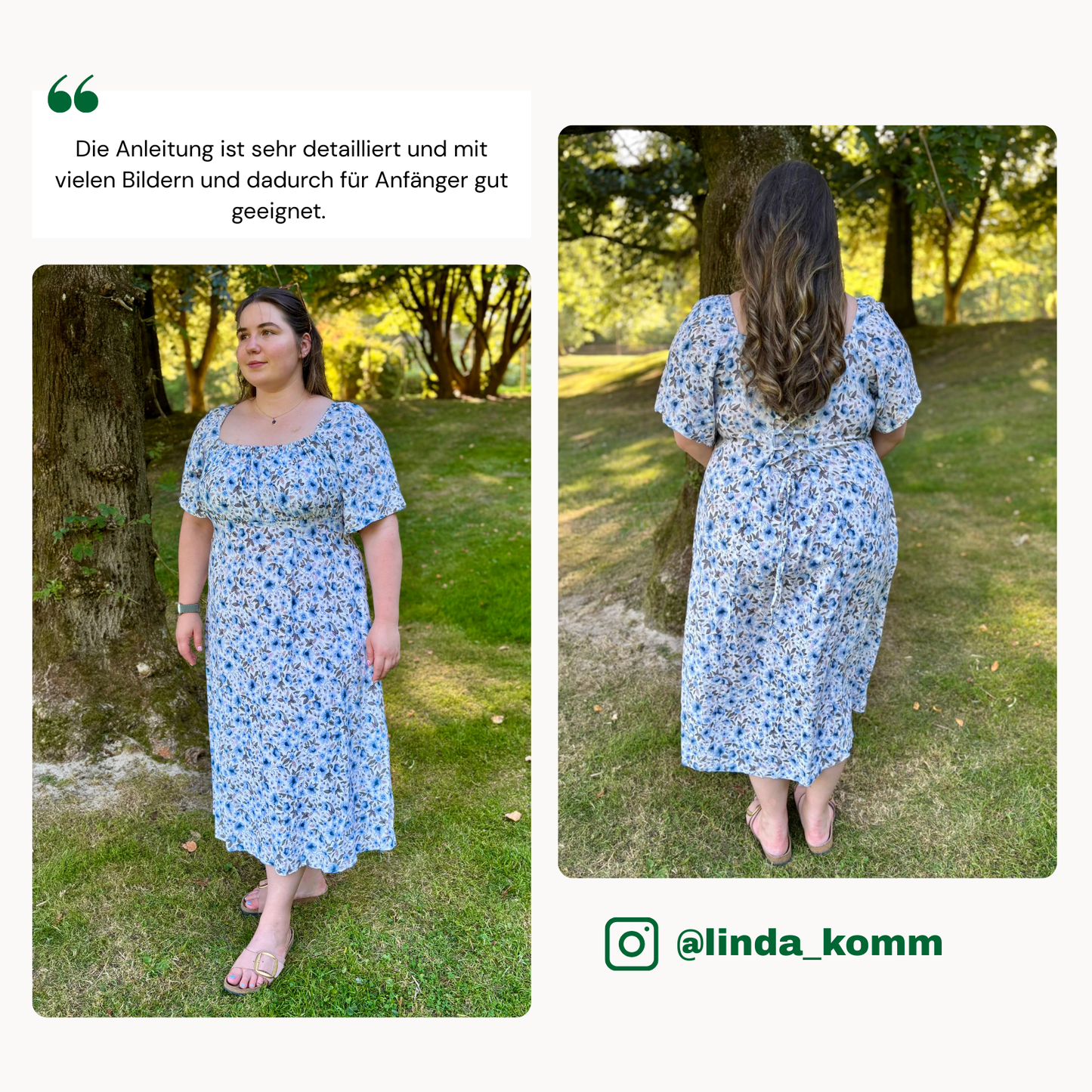 Mira Kleid Schnittmuster DEUTSCH