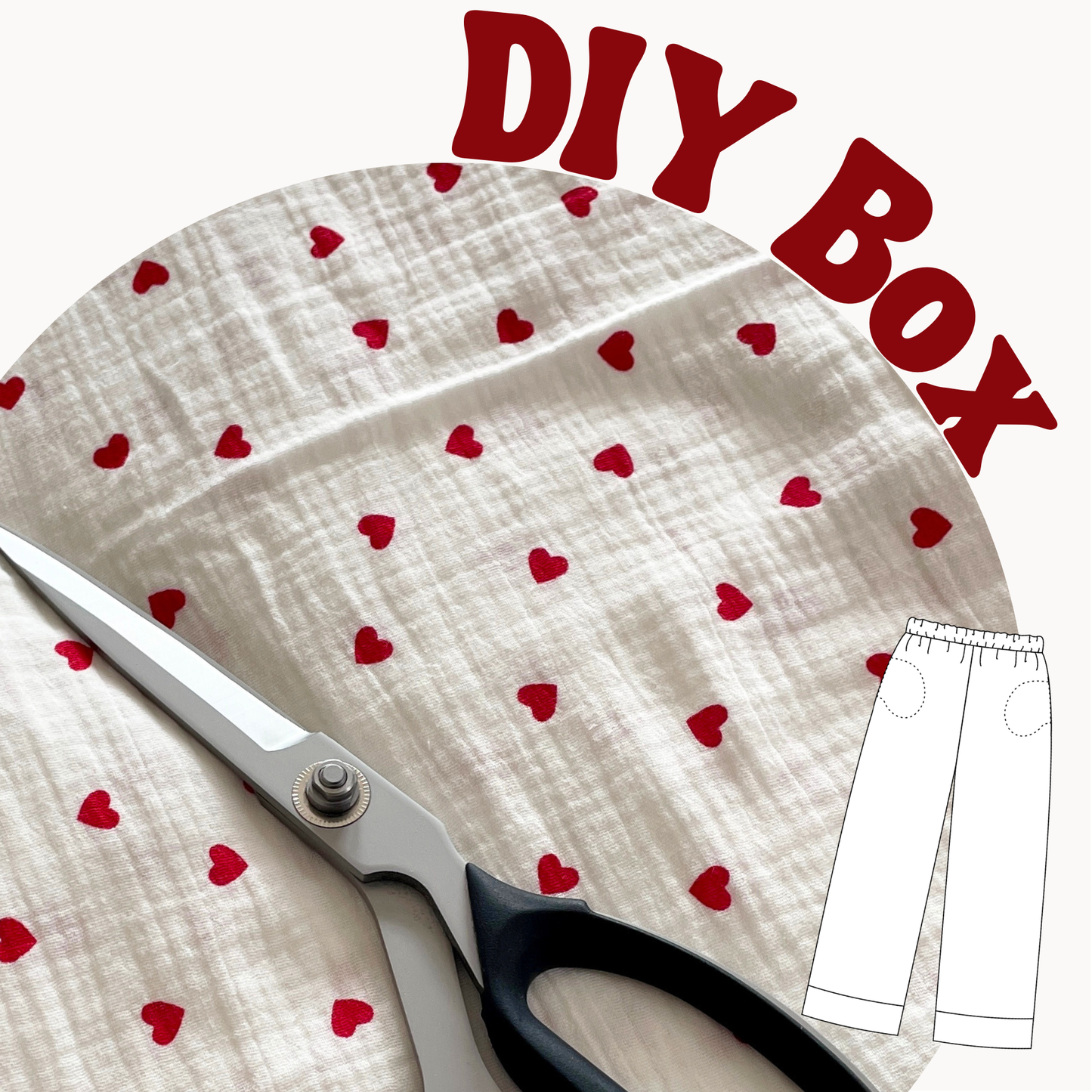 DIY Box - Rot MIT GARN