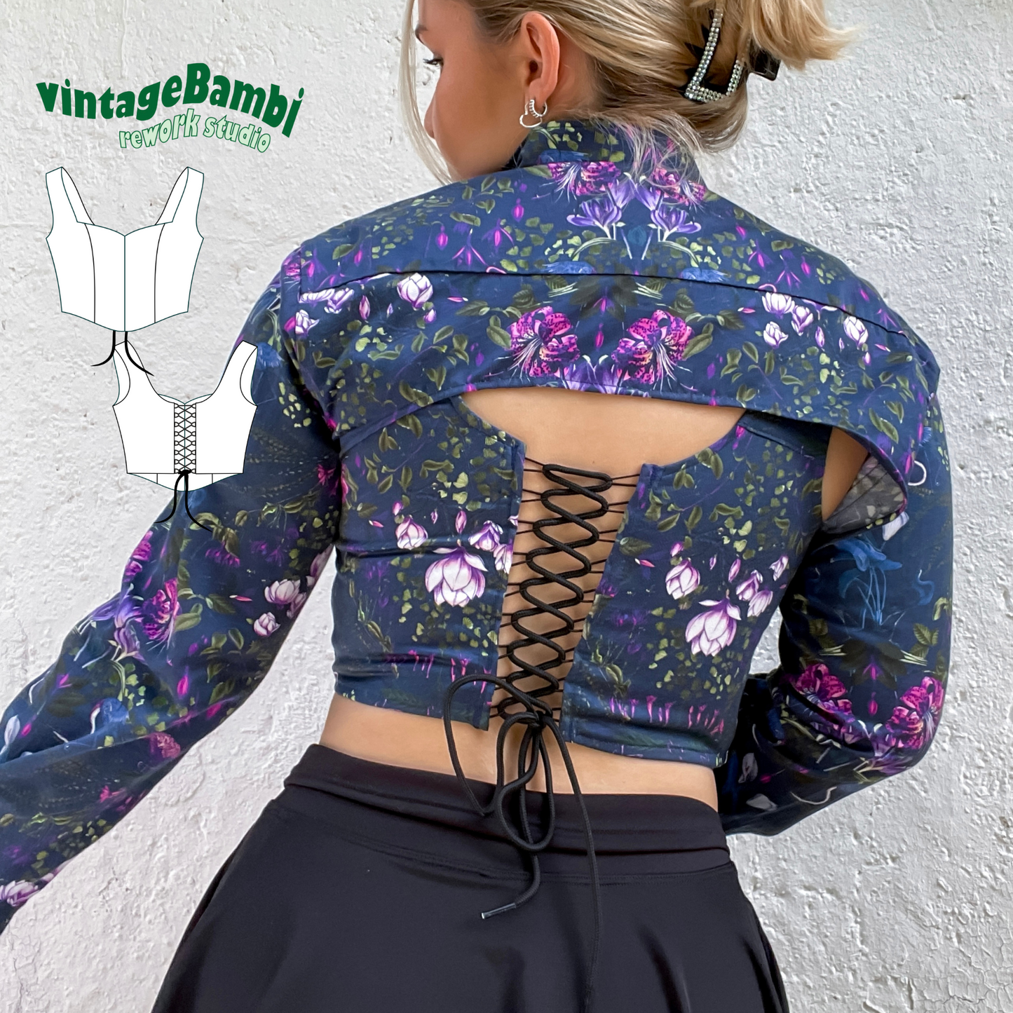 Soft-corset/corsage sewingpattern ENGLISH