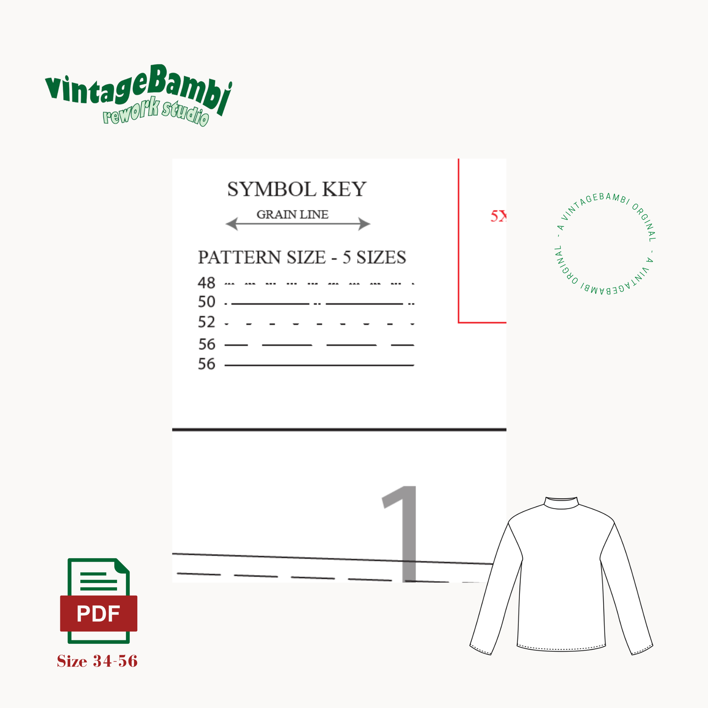 Lilly longsleeve sewingpattern ENGLISH