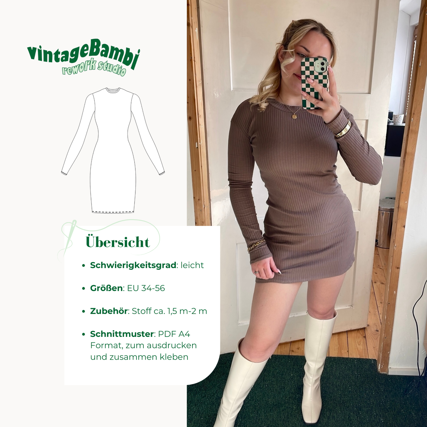 Shirt / Kleid Schnittmuster DEUTSCH