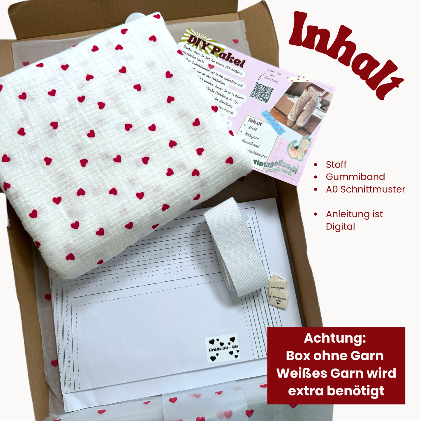 DIY Box - Kirschen OHNE GARN