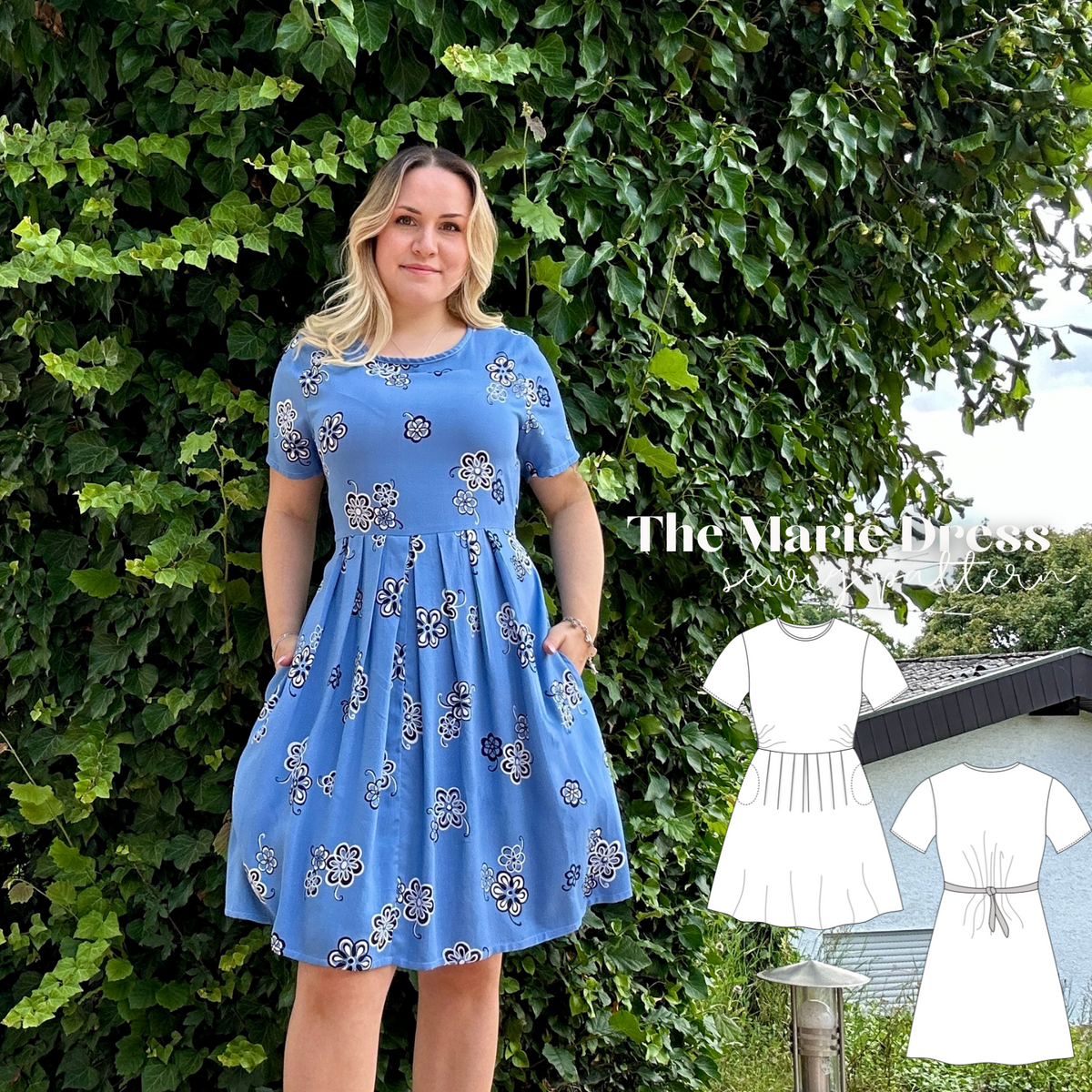 Marie Kleid Schnittmuster DEUTSCH