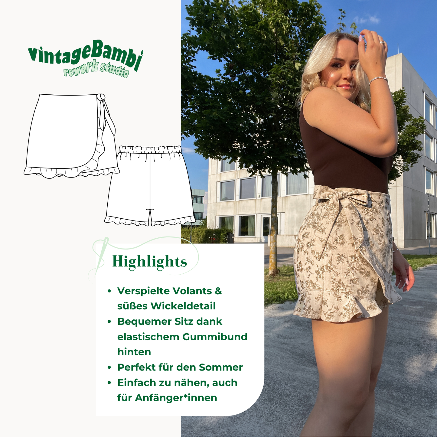 Michelle Hosenrock Schnittmuster DEUTSCH