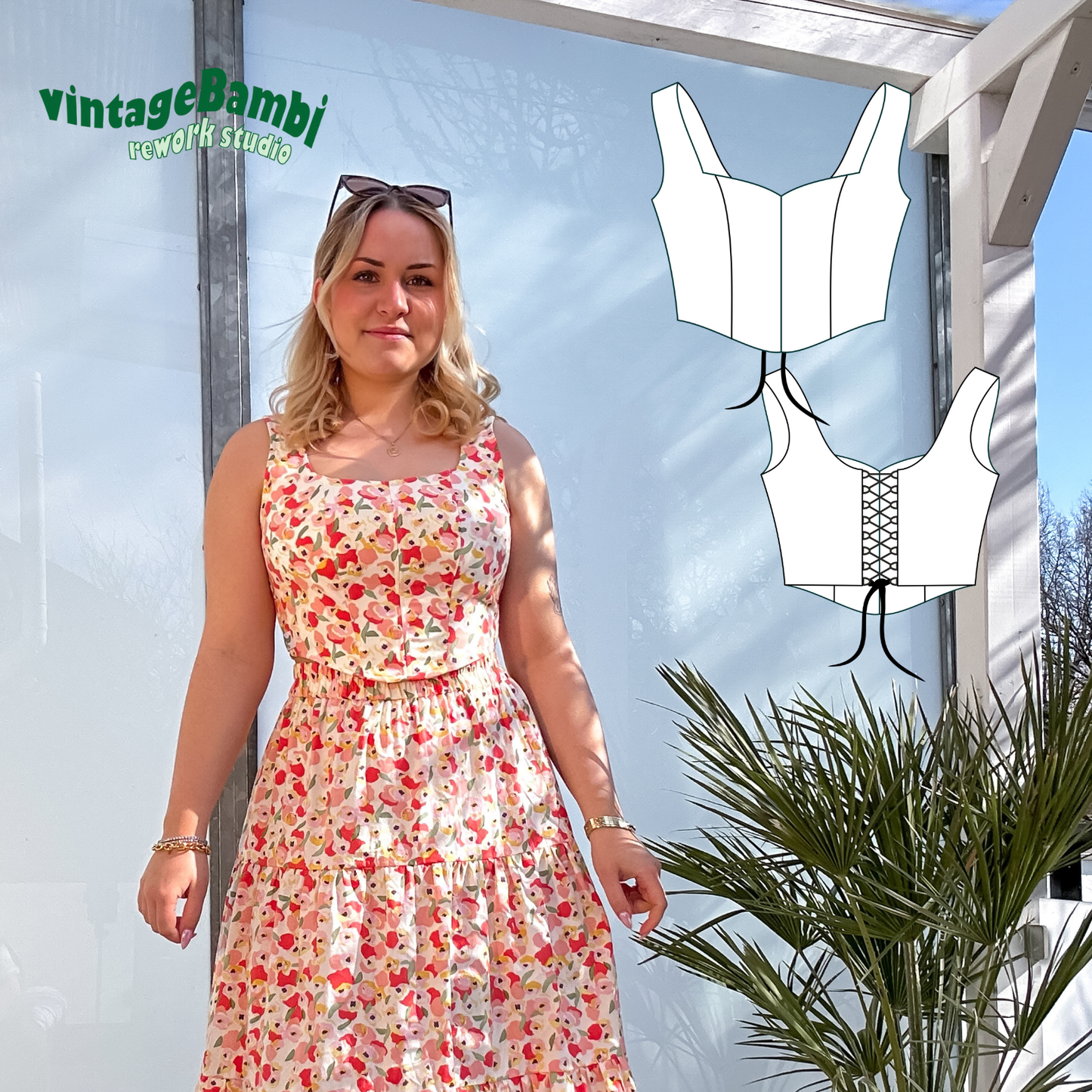 Soft-corset/corsage sewingpattern ENGLISH