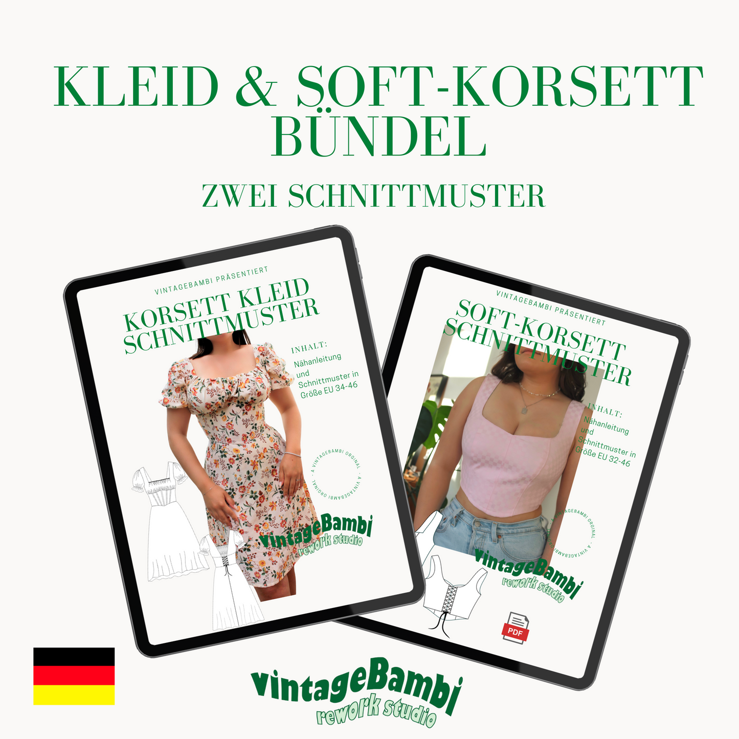 VintageBambi Schnittmuster-Bündel 2 DEUTSCH