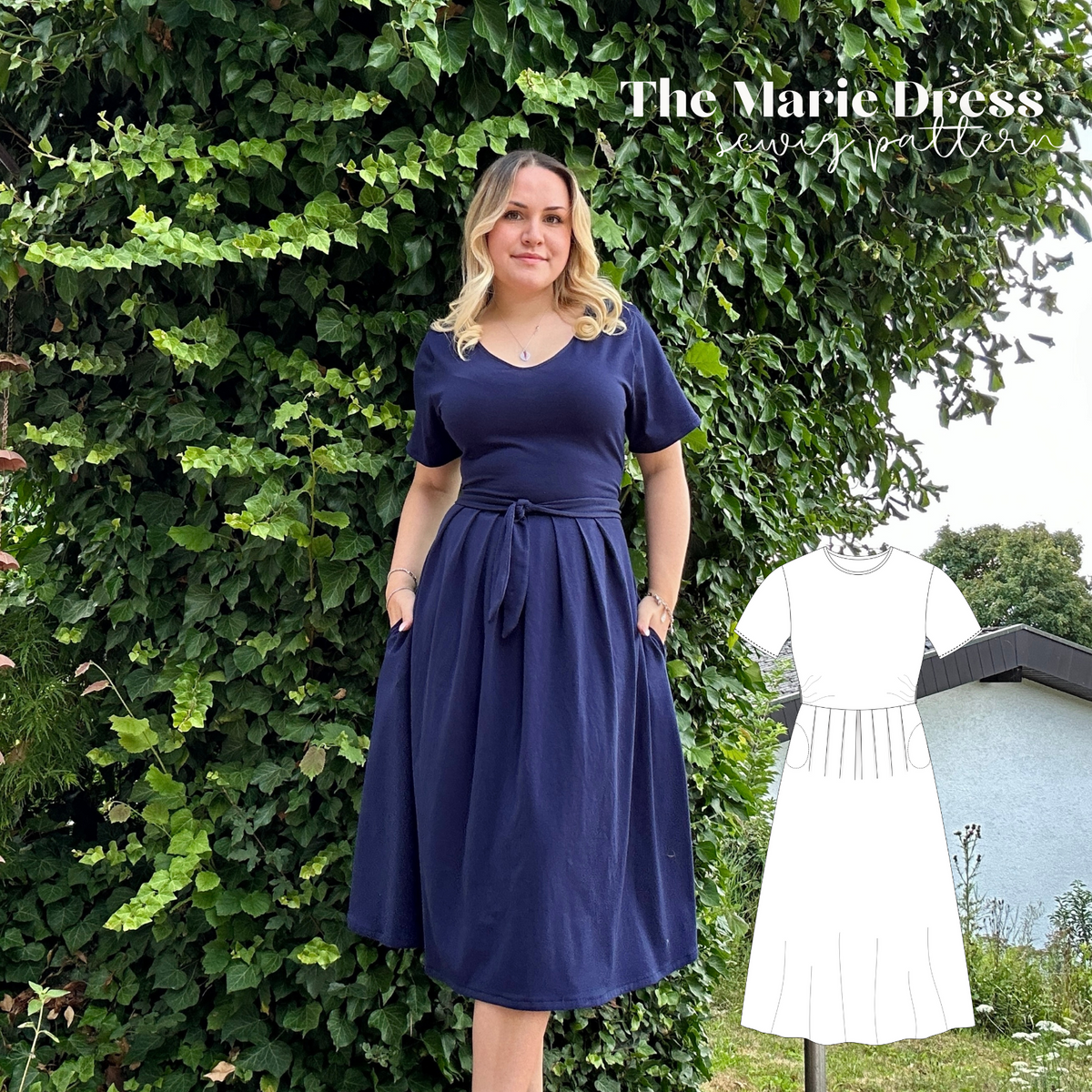 Marie Kleid Schnittmuster DEUTSCH