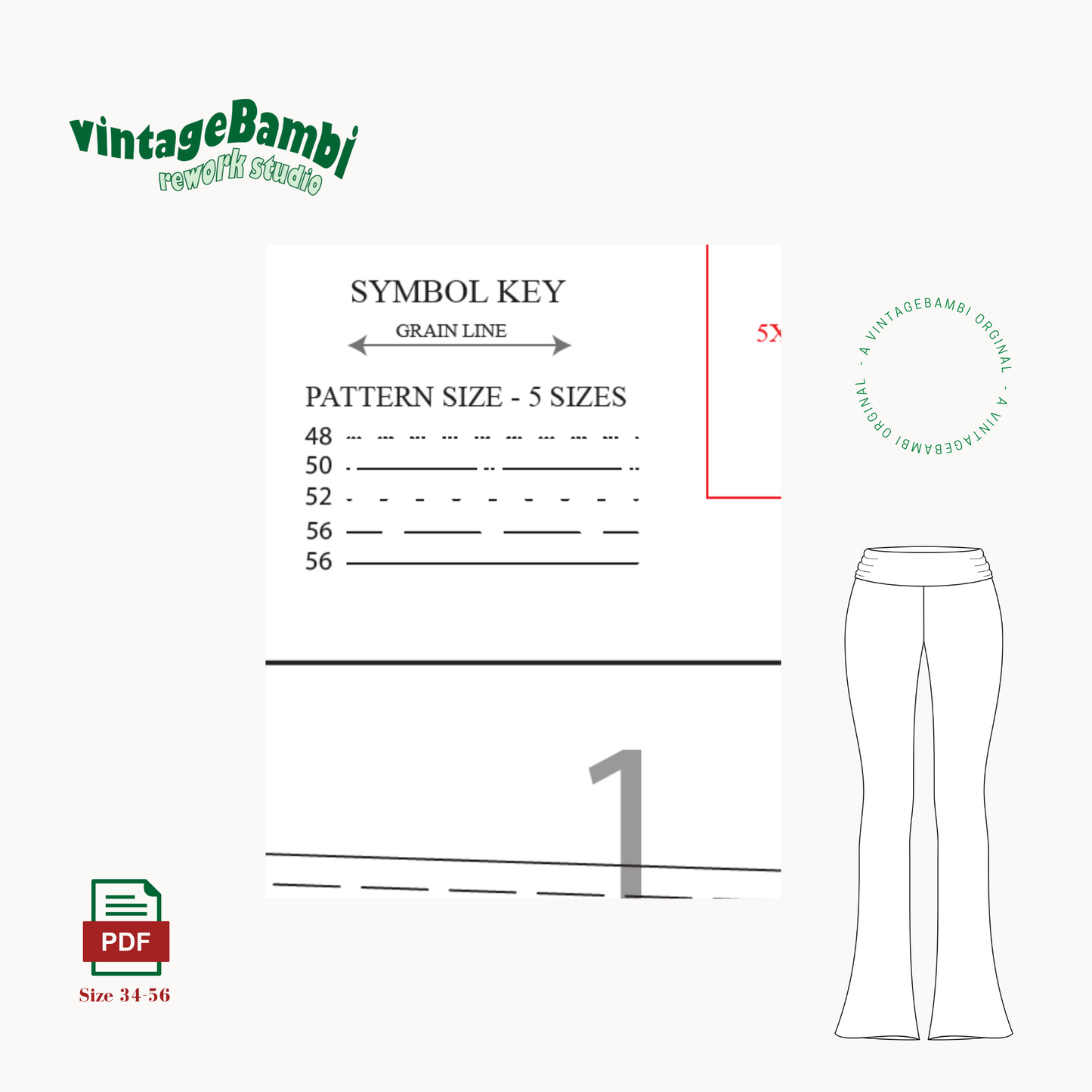 Leggings Schnittmuster DEUTSCH