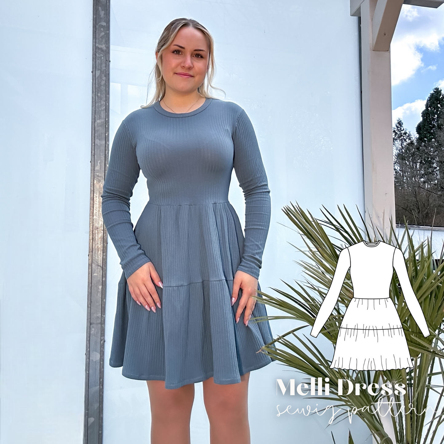 Melli Kleid Schnittmuster DEUTSCH