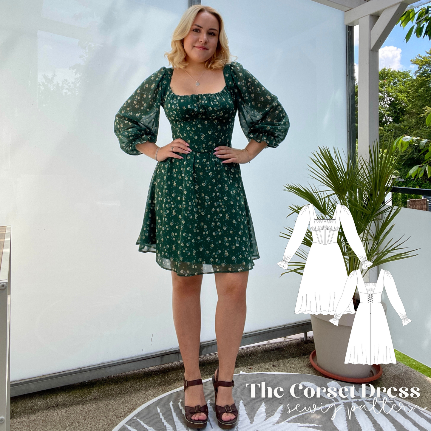 Corset dress sewingpattern ENGLISH
