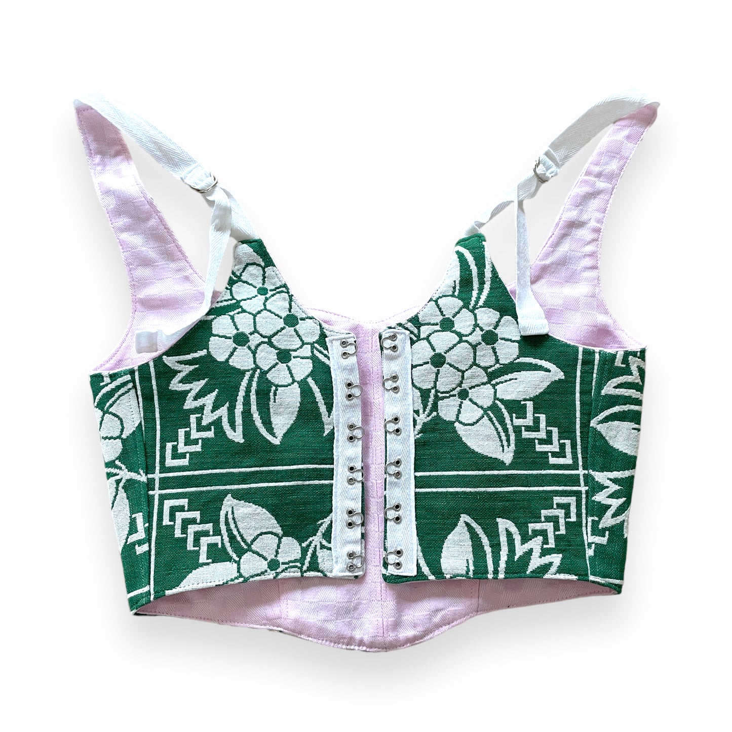 Soft corset flower green / Size XS/S