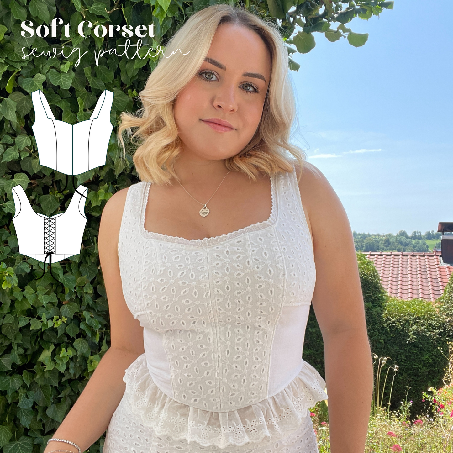 Soft-Korsett / Corsage Schnittmuster DEUTSCH